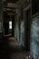Derelict Hallway with Peeling Paint - Abandoned Tuberculosis Sanatorium - New Jersey