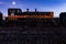 Derelict Indiana Harbor Locomotive at Twilight - Abandoned Railroad Trains