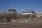 Derelict mining town in the Atacama Desert, Chile