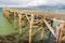 Derelict pier at Trefor, North Wales.