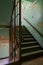 Derelict Staircase with Peeling Paint - Abandoned Laurelton State Hospital - Pennsylvania