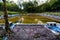 Derelict Swimming Pool with No Diving Sign - Abandoned Resort in Catskill Mountains