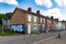 Derelict terraced houses in the North of England awaiting demolishon