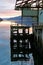 Derelict warehouse at Sunset over Loch Long