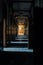 Derelict Wood Paneled Hallway with Doors - Abandoned School for Boys - New York