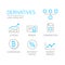 Derivatives vector infographic icon set. Trendy modern flat linear vector derivatives icon on white background from thin line,