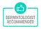 Dermatologist recommended vector icon template design