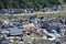 Dernau, Germany - 08 08 2022: Dernau with rebuilding efforts everywhere
