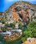 Dervish monastery or tekke at the Buna River spring in the town of Blagaj