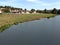 The Derwent flows past Kirkham Priory near Malton, Yorkshire