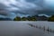 Derwent Isle under stormy clouds