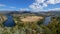 Derwent River Bend with New Nolfolk & Mt Wellington at the back from Pulpit Rock Lookout