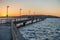 Des Moines Pier At Sunset