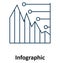 Descending Chart Isolated and Vector Icon for Technology