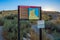 A description board for the trail in Antelope Island SP, Utah