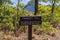 A description board for the trail in Glen Canyon NR, Arizona