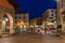 DESENZANO DEL GARDA, ITALY, JULY 23, 2019: Sunset view of Piazza Giuseppe Malvezzi in Desenzano del Garda in Italy