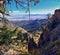 Deseret Peak views hiking by Oquirrh Mountain Range Rocky Mountains, Utah. USA