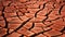 Desert. Aerial view of a beautiful cracks in the ground. texture, deep crack. Effects of heat and drought.