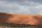 Desert arid peak stone volcanic mars landscape in Lanzarote