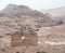 Desert and Bedouin habitat with camels, horses sheep and donkey