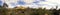 Desert cactus and mountains panorama