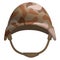 Desert camo helmet mockup, realistic style