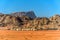 Desert camp with Martian domes in Wadi Rum, Jordan