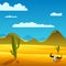 Desert Cartoon Landscape