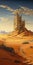 Desert Castle: A Stunning Art Nouveau Dune Painting