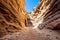 desert cave canyon filled with sand