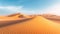 A desert challenge rolling sand dunes and scorching heat as symbols of nature obstacles