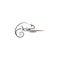 desert, chameleon, animal icon. Element of desert icon for mobile concept and web apps. Hand draw desert, chameleon, animal icon c