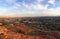 Desert and city panoramic views from hiking trails around St. George Utah around Beck Hill, Chuckwalla, Turtle Wall, Paradise Rim,