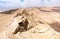 Desert crater cliffs mountains.