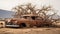 Desert Dreams: A Rustic Photoshoot Of An Old Rusted Car