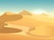 Desert dunes vector egyptian landscape background