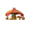 Desert Emirates Palaces Arabian Architecture. Game Assets Card Object Buildings