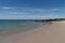 Desert empty beach French island of Noirmoutier in VendÃ©e France