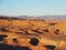 Desert and high ATLAS MOUNTAINS range landscape in central Morocco