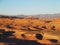 Desert and high ATLAS MOUNTAINS range landscape in central Morocco