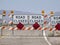 Desert Highway Road Closure Sign