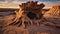 Desert Hollow Stump Hd Photography