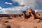 Desert Hoodoos with Partly Cloudy Sky