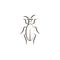desert insect, beetle icon. Element of desert icon for mobile concept and web apps. Hand draw desert insect, beetle icon can be us
