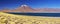 Desert lake Laguna Miscanti and volcano, Altiplano, Chile