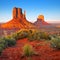 Desert Landscape in Arizona, Monument Valley