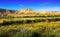 Desert landscape of bardenas reales natural park