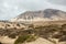 The desert landscape Costa Calma on Fuerteventura