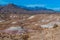 Desert landscape in a rock desert with drought-tolerant cacti, yuccas and agaves in Big Bend NP